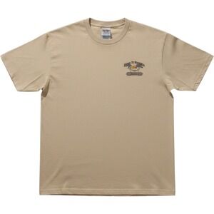 Keep It Simple Beach Graphic T-Shirt Mens XL Tan Short Sleeve Hammock Tee New